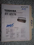 Toshiba RT-8578 Service Manual Original Repair Book Stereo Boombox Radio. Fixed Price $19.99.