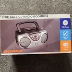 Sylvania Portable Player Boom Box Am/fm Radio Nib SRCD243M Black. Fixed Price $45.00.