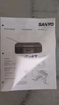 Sanyo 7034 Service Manual Original Factory Repair Book Boombox Ghettoblaster. Fixed Price $19.98.