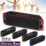 Loud Bluetooth Speaker Wireless Outdoor Stereo Bass Usb/tf/fm Radio. Fixed Price $10.99.