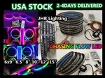 Pack 2/4/6PC 6.5"8"12" Rgb & Chasing Flow Led Car Audio Subs Speaker Ring Lights. Fixed Price $148.00.