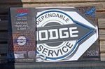 New Dodge Dependable Service Led Light Up Sign 20X12. Fixed Price $20.00.