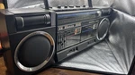 Vintage Montgomery Ward Boombox Dual Cassette Player High-speed Dubbing Am/fm Ra. Fixed Price $99.99.