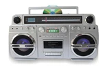 Techplay Monster Bluetooth Boom Box Retro 1980S Ghetto Blaster Cd Cassette Am Fm. Fixed Price $229.95.