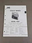 Jvc Radio Cassette Recorder Model 9407 Service Manual D-2868. Fixed Price $54.95.