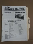 Aiwa Service Manual Original Repair Book Stereo Boombox Radio CS-W300. Fixed Price $19.98.
