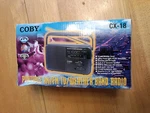 Coby Portable Am/fm Tv/weather Band Radio CX-18 Dual Power Built-in Speaker Nib. Fixed Price $19.95.
