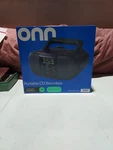 Onn Portable Cd Player Boombox Fm Radio W Headphone Jack Blue. Fixed Price $21.95.