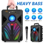 2000W Bluetooth 5.0 Speaker Portable Party Stereo Subwoofer Bass W/ Mic. Fixed Price $37.99.