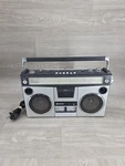 Vintage 1978 Sanyo M9977 Boombox Radio Works Cassette Not Working Read. Fixed Price $200.00.