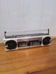 Vintage Sharp QT-77 AM/FM/SW1/SW2 Stereo Radio Dual Cassette Boombox. Fixed Price $99.99.