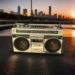 Sanyo M9860 Vintage Boombox Cassette & Am/fm Works Wall Plug Batteries Car. Fixed Price $225.00.