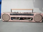 Vintage Pink Sanyo M-W800 Am/fm Dual Cassette Recorder Mini Boombox Needs Repair. Fixed Price $200.00.