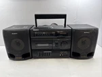 *needs Work* Sony CFS-1055 Radio Cassette Boombox Detachable Speakers. Fixed Price $9.00.