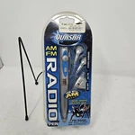 Quasar Radio Pen Fm Am Stereo Earbuds Black Ink Model QP-6 Silver, Read. Fixed Price $8.95.