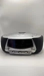 Lenoxx Sound CDR-190 Digital Player Alarm Clock Radio Am/fm Snooze Silver. Fixed Price $27.99.