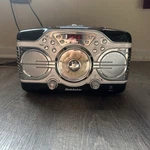 Studebaker SB2103BW Retro Am/fm Cd Clock Radio Black Chrome Vintage Style Tested. Fixed Price $54.99.