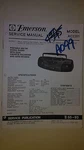 Emerson AC2351 Service Manual Original Repair Book Stereo Boombox Radio. Fixed Price $25.00.