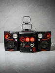 Set Of Philips FW-C557/37BOOMBOX 5-CD Changer Gameport Max Sound Black Red. Fixed Price $219.00.