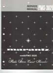 Marantz PMS-3020 Cassette Service Manual *original*. Fixed Price $10.00.