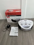 Rca RCD331WH Portable Player Boombox With Am/fm Radio-white In Tested Euc. Fixed Price $29.99.
