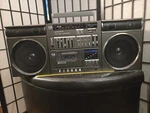 Sanyo C4 Boombox Vintage Stereo Cassette Tape Player With Am/fm Radio Tested. Fixed Price $300.00.