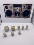 Ghetto Blaster/conion TC-999/C126/REPLICA Levers And Knobs/champagne Color. Fixed Price $30.00.