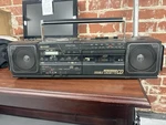 Vintage Sharp WQ-CD30 Twin Mechanism Double Cassette Player Boom Box Tested. Fixed Price $136.00.