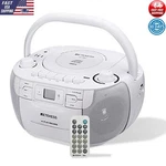 Portable Cd Cassette Player Boombox Am Fm Radio Stereo Usb Micro Sd Recorder. Fixed Price $64.19.