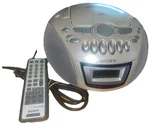 Sony CFD-E75 Cd Radio Cassette Boombox Am Fm Portable Stereo With Remote Tested. Fixed Price $89.99.