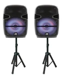 Naxa Electronics NDS-1218D Dual Bluetooth True Wireless Sync Party Speakers .... Fixed Price $199.00.