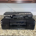 Vintage Sony CFS-W320 Dual Cassette Player Portable Radio Stereo Boxed Recorder. Fixed Price $149.99.