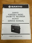 Sanyo M2422 Portable Radio Tape Recorder Service Manual Vintage Oem Diagrams. Fixed Price $14.99.