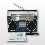 Rare Hitachi TRK-8600 Stereo Radio Cassette Boombox Blue Vintage 1981 Used Japan. Fixed Price $1530.49.