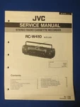 Jvc RC-W410 Cassette Radio Service Manual Factory Original The Real Thing. Fixed Price $13.95.