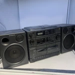 Magnavox AZ9430 Radio Dual Cassette Cd Player Boombox 1993 Partially Works. Fixed Price $50.00.