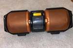 Sharp Boombox Cd Player Ipod Dock Am/fm Radio Orange GX-M10. Fixed Price $75.00.