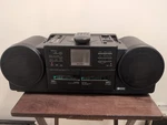 Sharp QT-77CD (CD-S77) Portable CD/2 Tape Stereo System W/power Cord & Remote. Fixed Price $150.00.