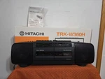 Vintage Hitachi TRK-W360H Am/fm Stereo Two Cassette Players Recorder Read. Fixed Price $49.99.