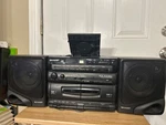Sharp GX-CD30 Player Double Cassette Boombox Radio And Work Only. Fixed Price $110.00.