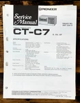 Pioneer CT-C7 Cassette Service Manual *original*. Fixed Price $19.97.