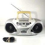 Phillips AZ1050 Radio Cd Cassette Player Recorder Ac Steel Gray Tested. Fixed Price $60.00.