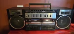 Fisher PH-W704 Vintage Stereo Boombox Radio Works, Cassette Deck Non-function. Fixed Price $75.00.