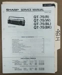 Sharp Qt 75 Service Manual Original Repair Book Fm Am Radio Tape Recorder. Fixed Price $25.00.