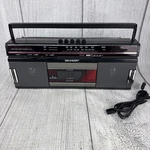 1986 Sharp QT-248 Rare! Stereo Radio Cassette Recorder Tested Works Clean. Fixed Price $99.49.