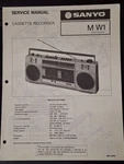 Sanyo W1 Cassette Recorder Service Manual Original. Fixed Price $29.99.