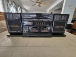 Lasonic DTS-92 Dual Cassette Deck, Detachable Speakers Functional (pls Read). Fixed Price $200.00.