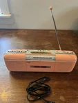 Sharp QT-50 Cassette Player Radio Peach Vintage 1980S Stranger Things Rare. Fixed Price $250.00.