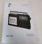 Federal Radio Cassette Recorder CR-9900 Instruction Manual Vintage 1970S. Fixed Price $13.01.
