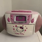 Hello Kitty KT2028A Pink/white Boombox Cd Player Cassette Am/fm Aux. Fixed Price $75.00.